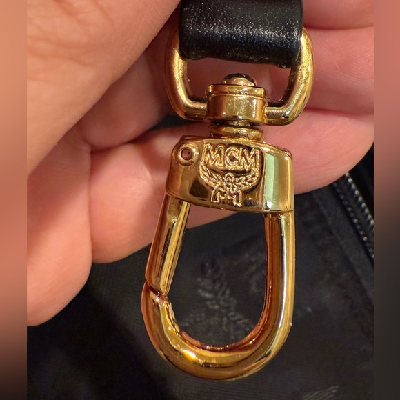 Authentic MCM Vintage Black Visetos Nylon Handle Tote Bag Made in Germany - Picture 16 of 17